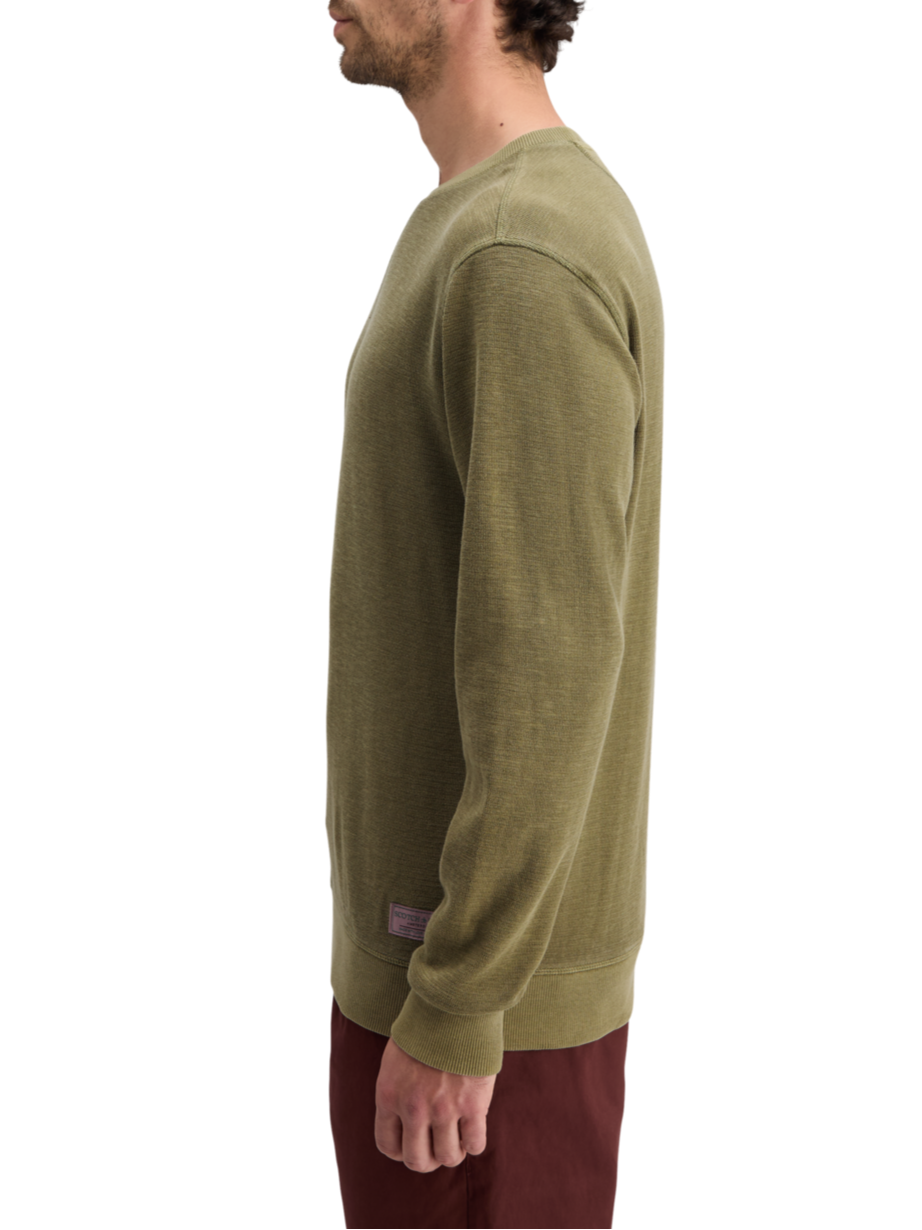 GARMENT DYED STRUCTURED SWEATSHIRT