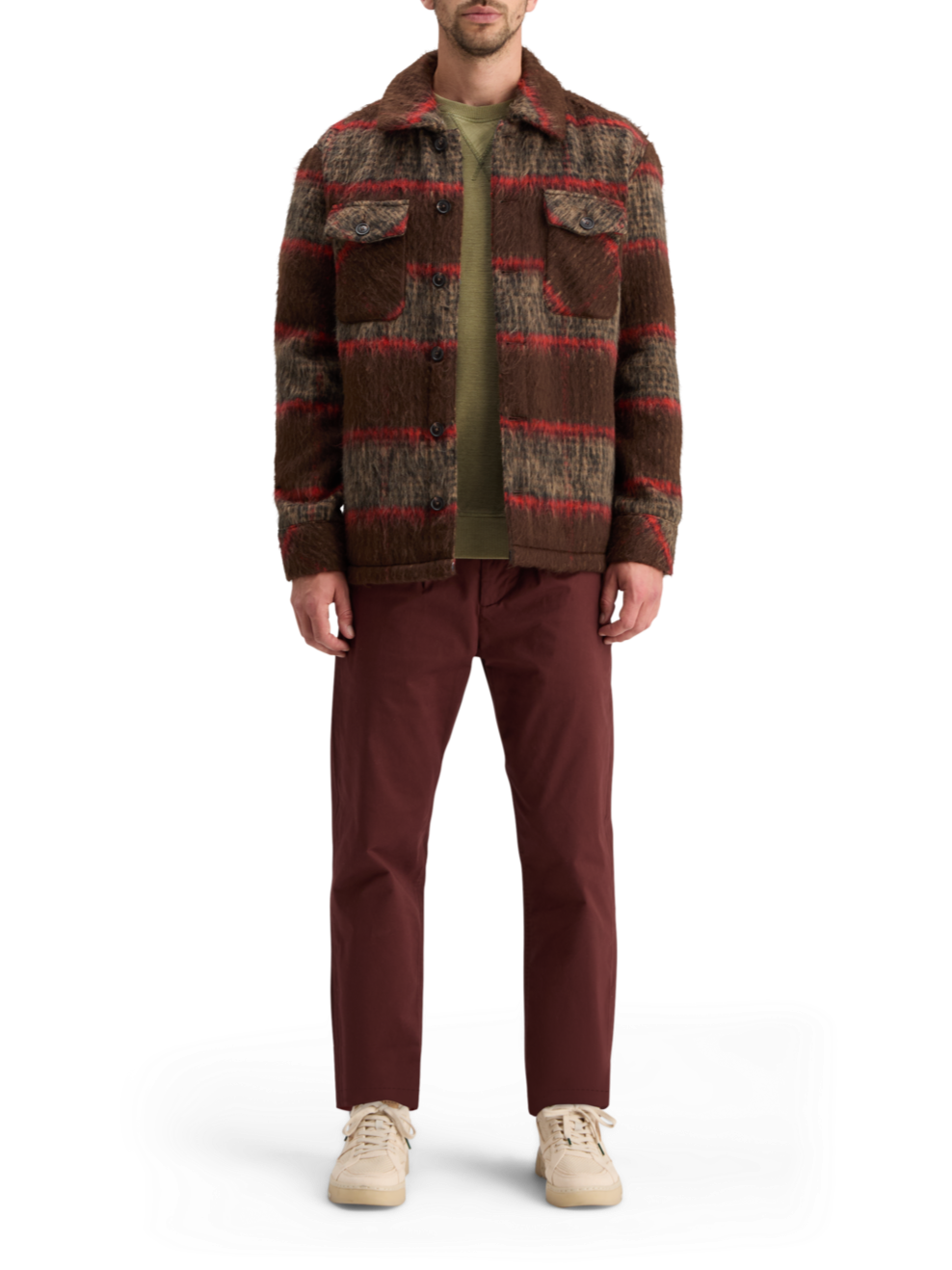 GARMENT DYED STRUCTURED SWEATSHIRT