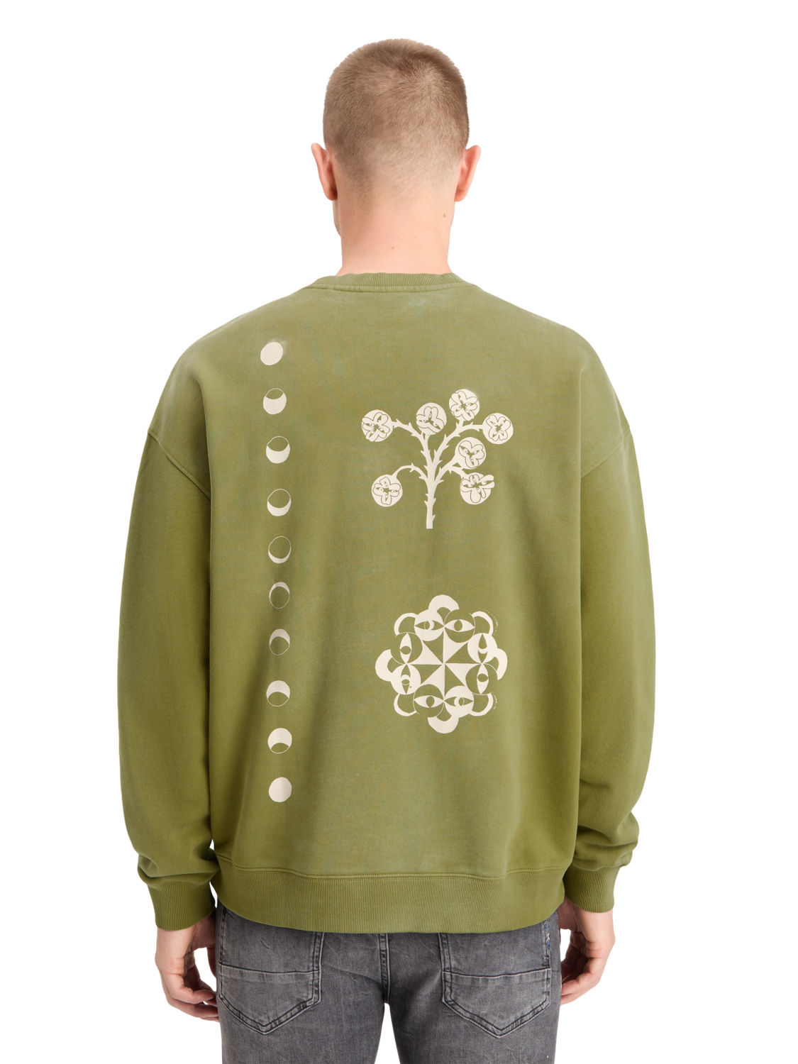 GARMENT DYED ARTWORK SWEATSHIRT
