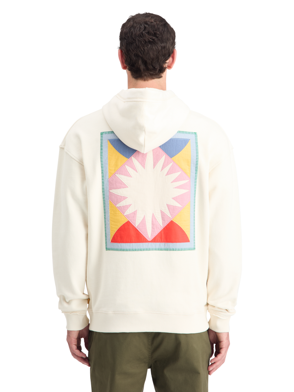 PATCHWORK APPLIQUE ARTWORK HOODIE