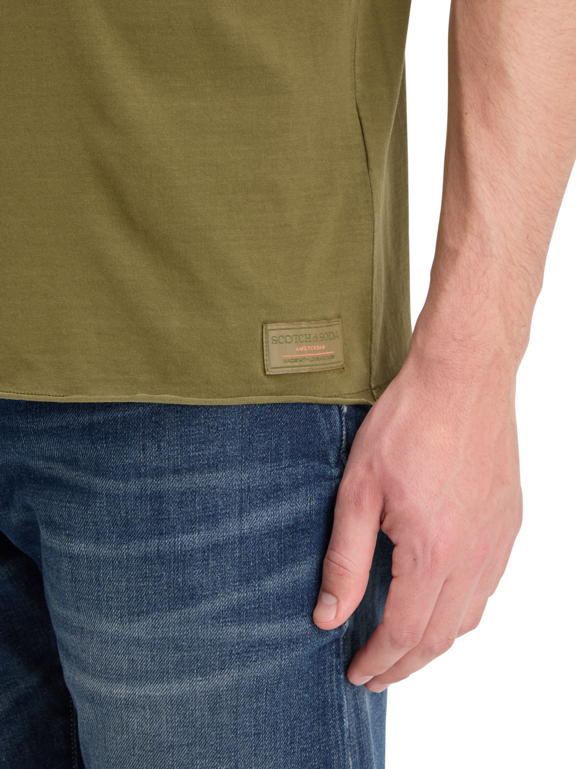 RAW EDGE GARMENT DYE T-SHIRT