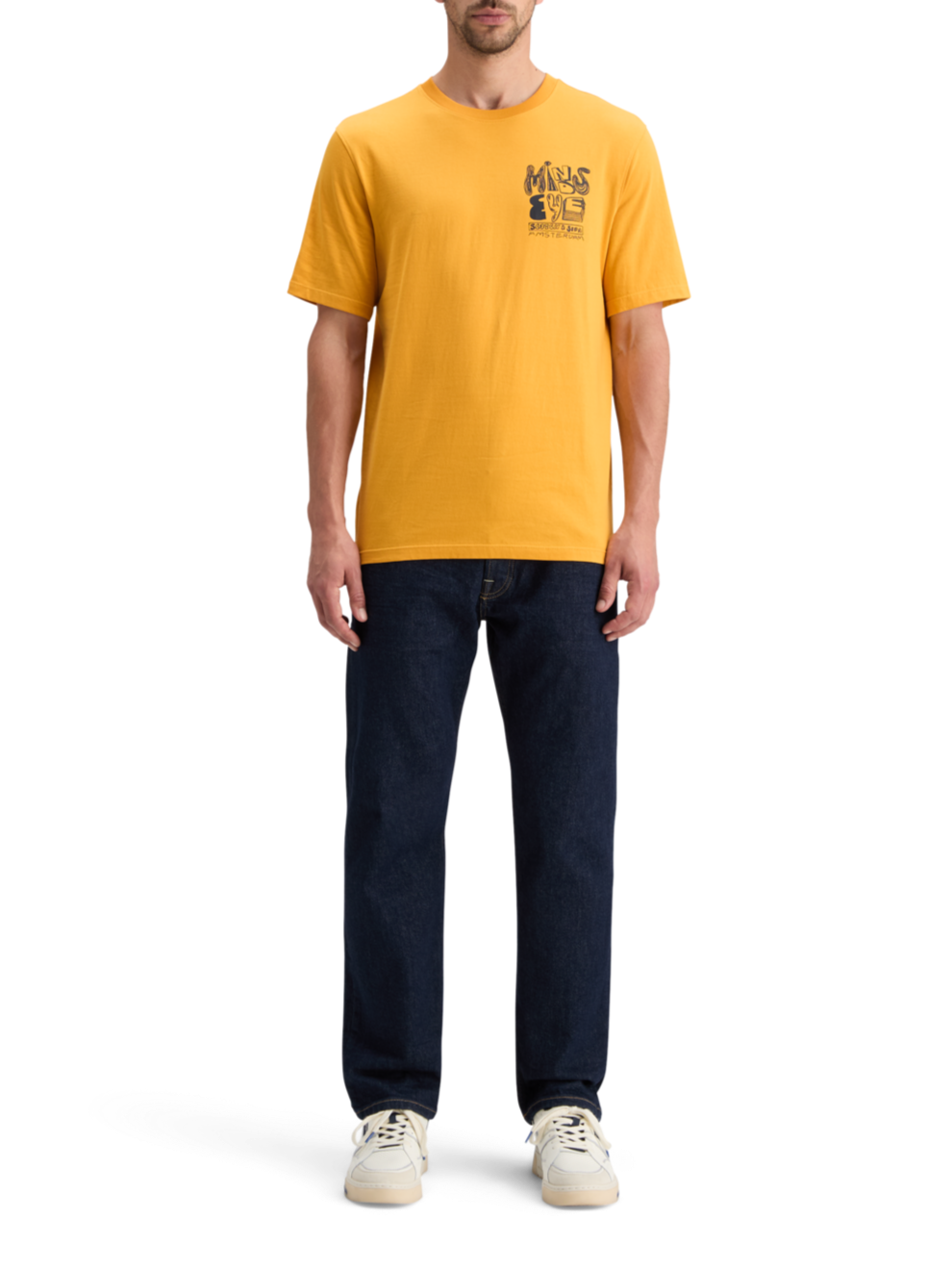 “Scotch & Soda” チェストアートワークプリントTシャツ Yellow CHEST ARTWORK T-SHIRT – Scotch & Soda Amsterdam