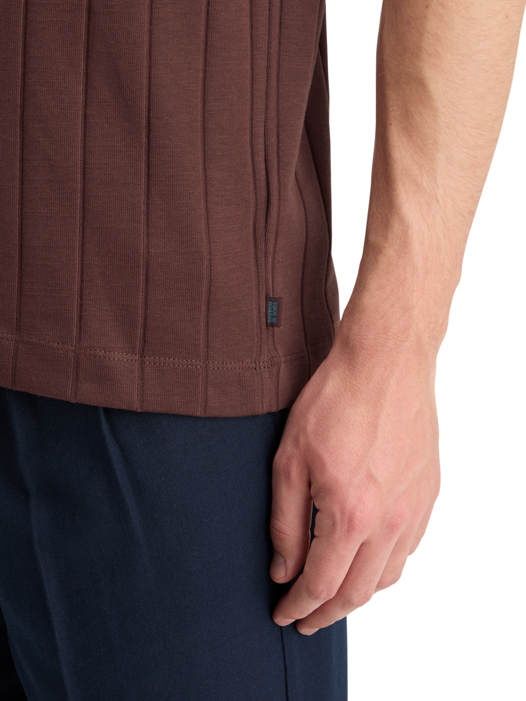 RIB KNITTED POLO