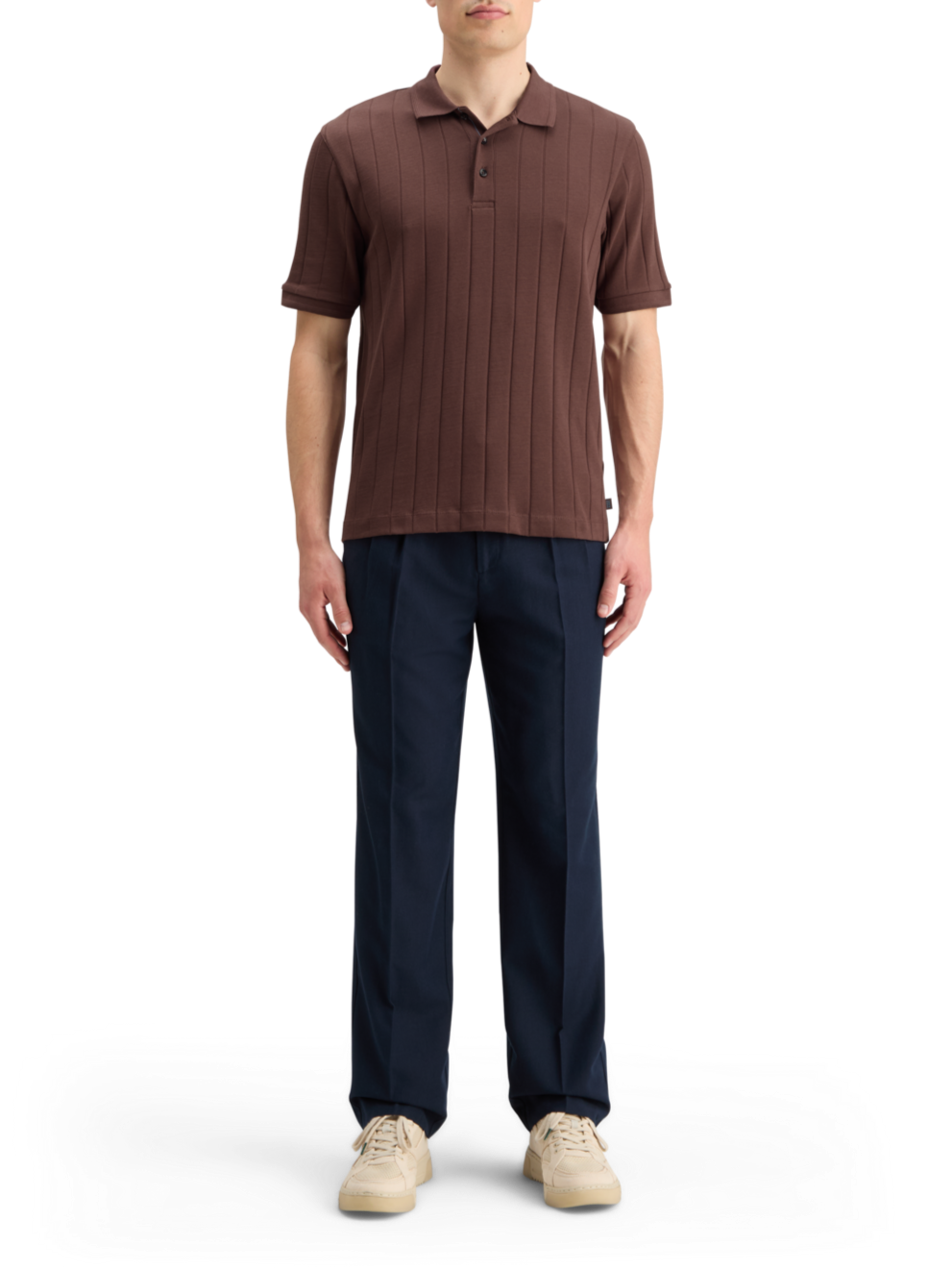RIB KNITTED POLO