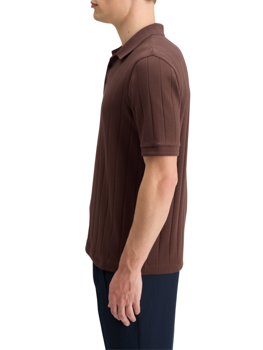RIB KNITTED POLO