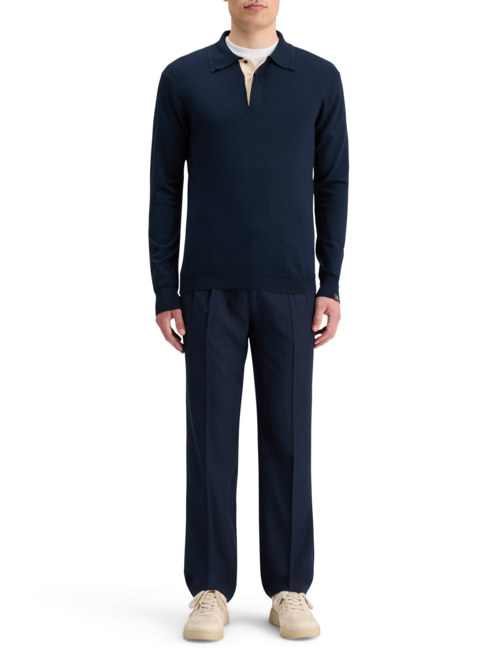 KNITTED POLO LONG SLEEVE