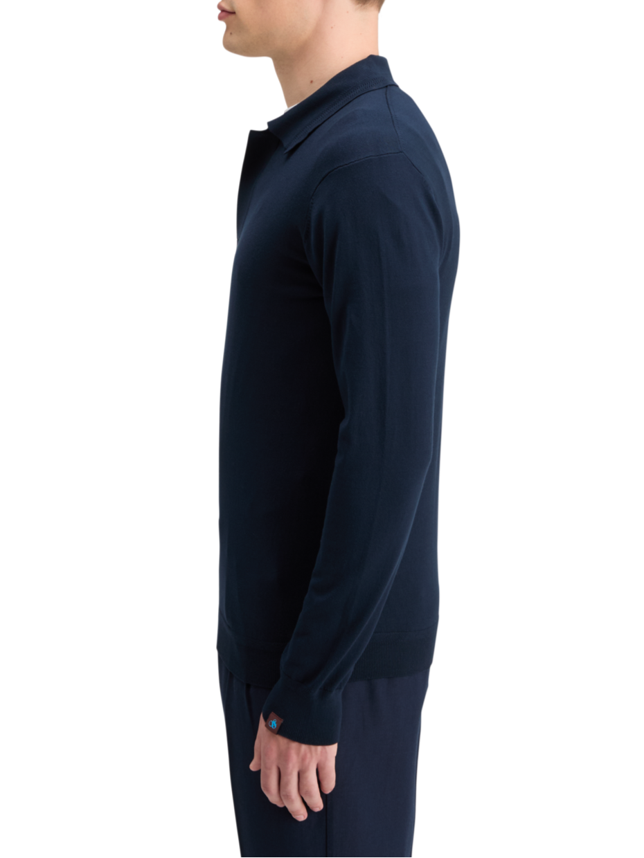 KNITTED POLO LONG SLEEVE