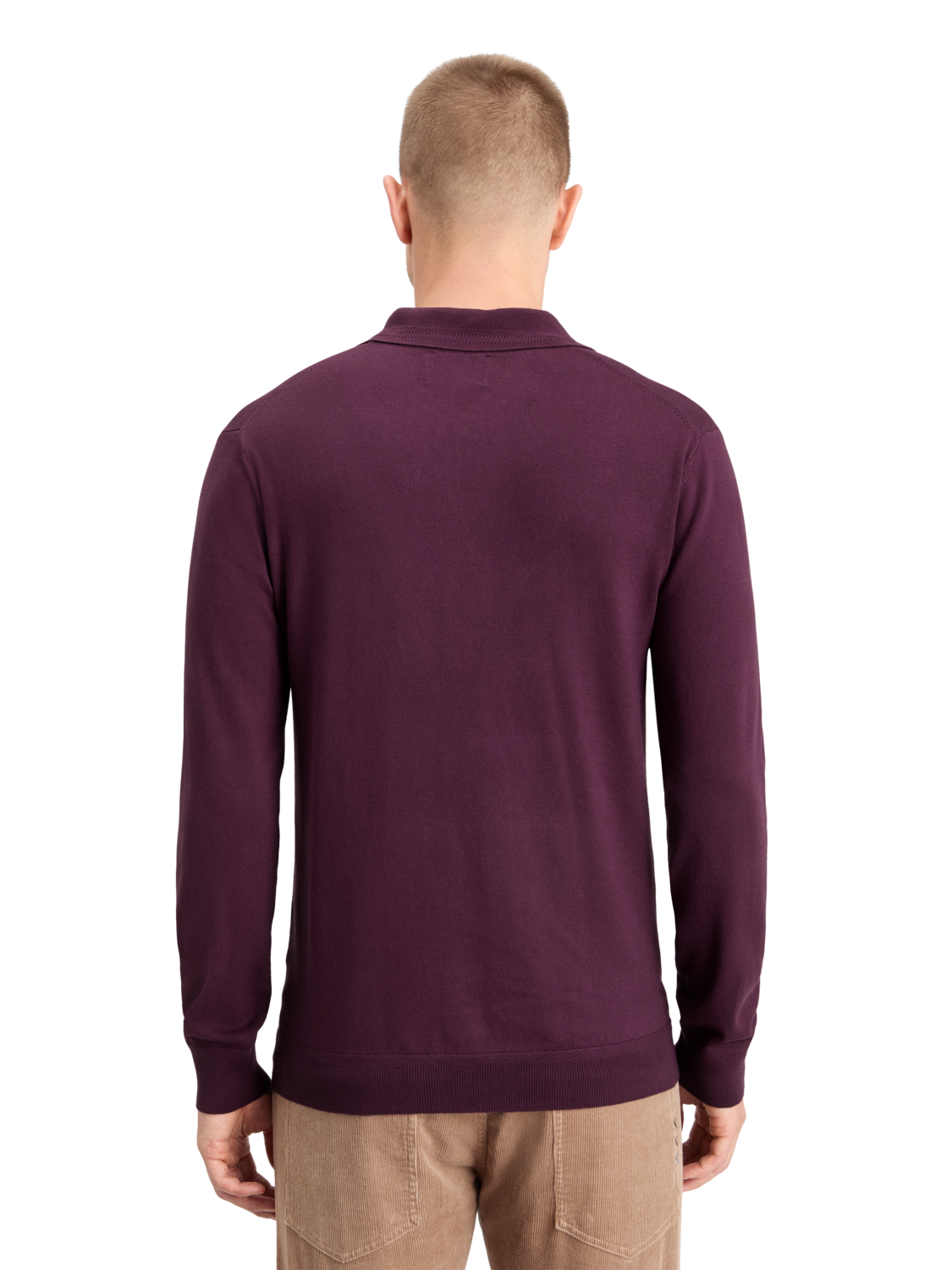KNITTED POLO LONG SLEEVE