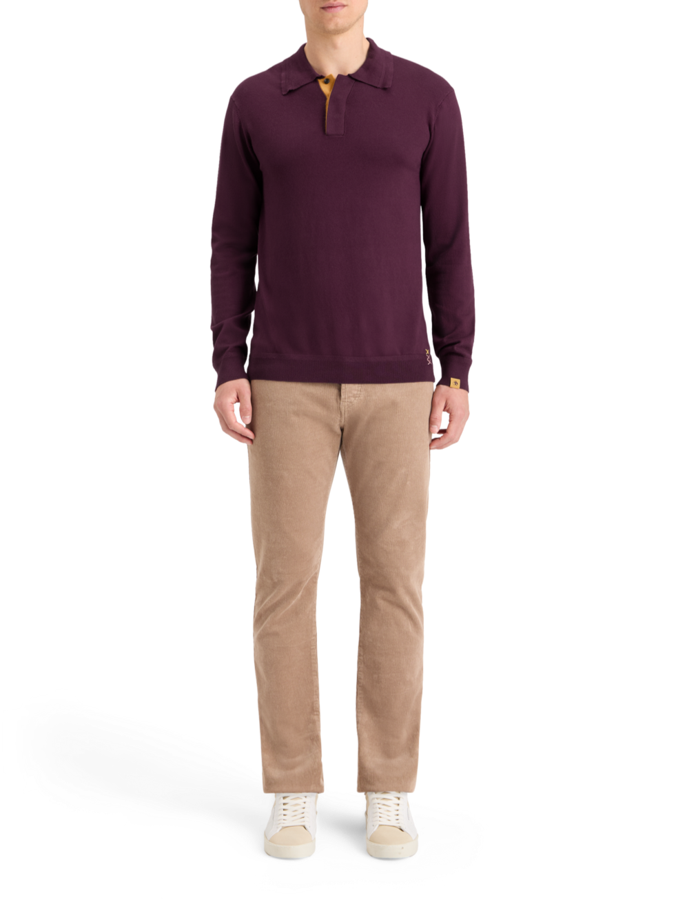 KNITTED POLO LONG SLEEVE