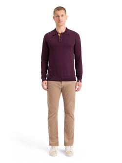 KNITTED POLO LONG SLEEVE