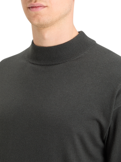 DROPPED SHOULDER MOCK NECK SWEATER