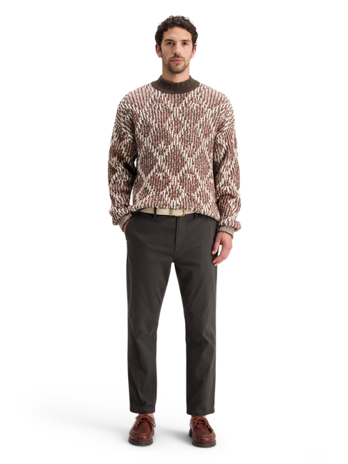 TURTLE NECK JACQUARD EXTRA DROPPED SHOULDER SWEATER Scotch Soda Amsterdam