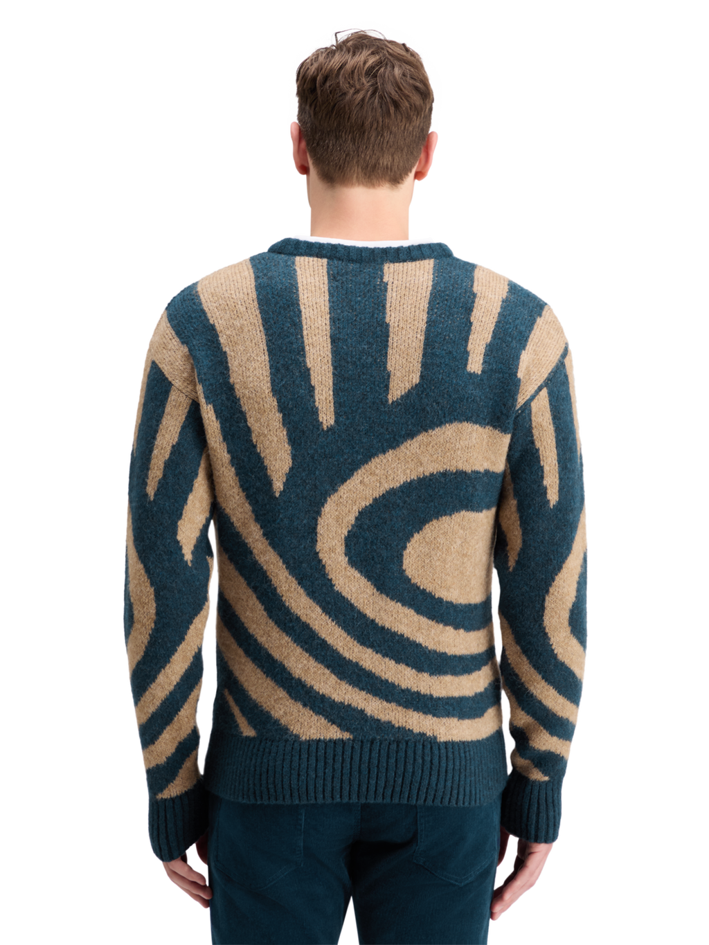 HAIRY BIG WAVES DROPPED SHOULDER SWEATER