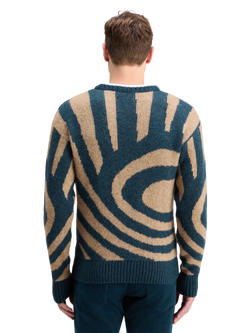 HAIRY BIG WAVES DROPPED SHOULDER SWEATER