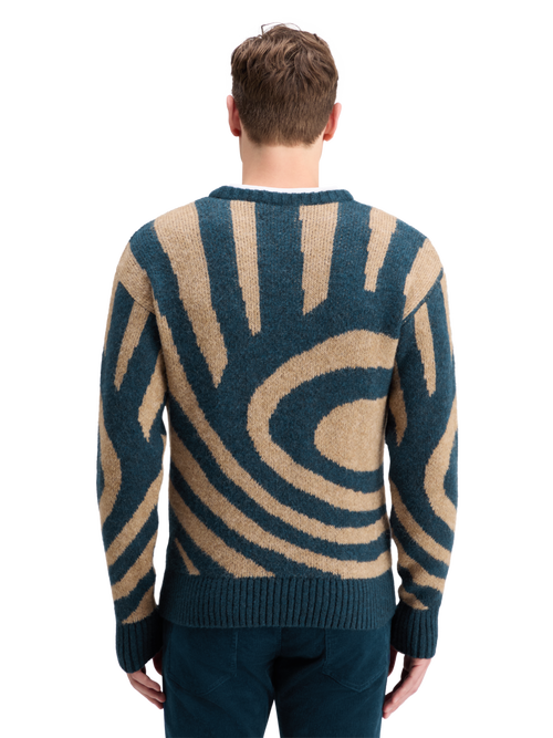 HAIRY BIG WAVES DROPPED SHOULDER SWEATER