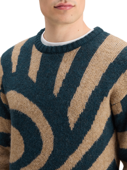 HAIRY BIG WAVES DROPPED SHOULDER SWEATER