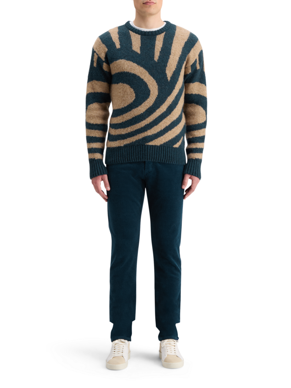 HAIRY BIG WAVES DROPPED SHOULDER SWEATER