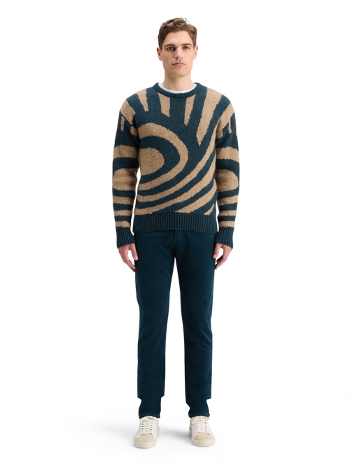 HAIRY BIG WAVES DROPPED SHOULDER SWEATER