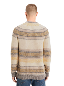 GRADIENT COTTON STRIPES SWEATER