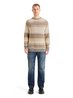 GRADIENT COTTON STRIPES SWEATER