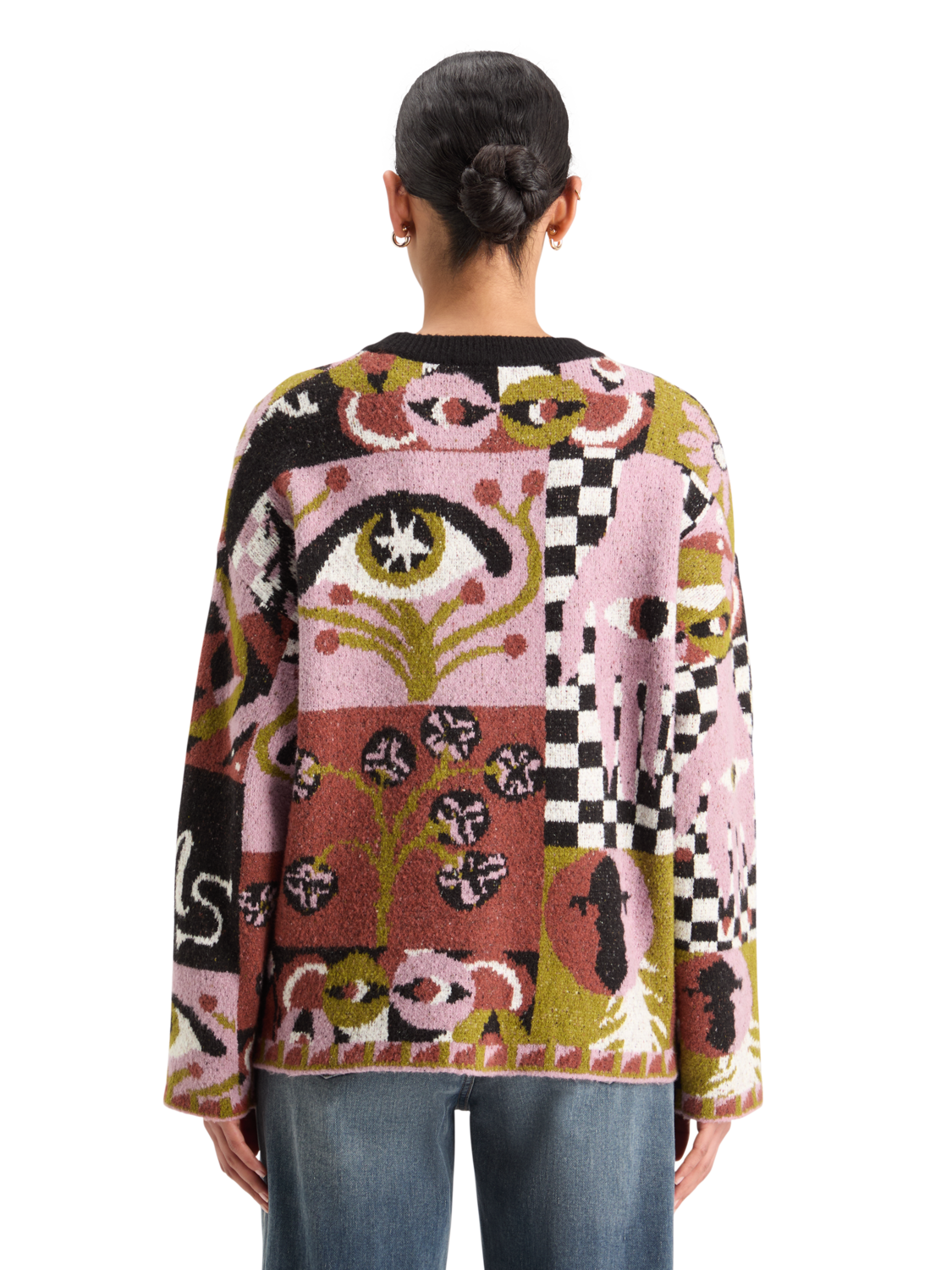 JACQUARD OVERSIZED PULLOVER
