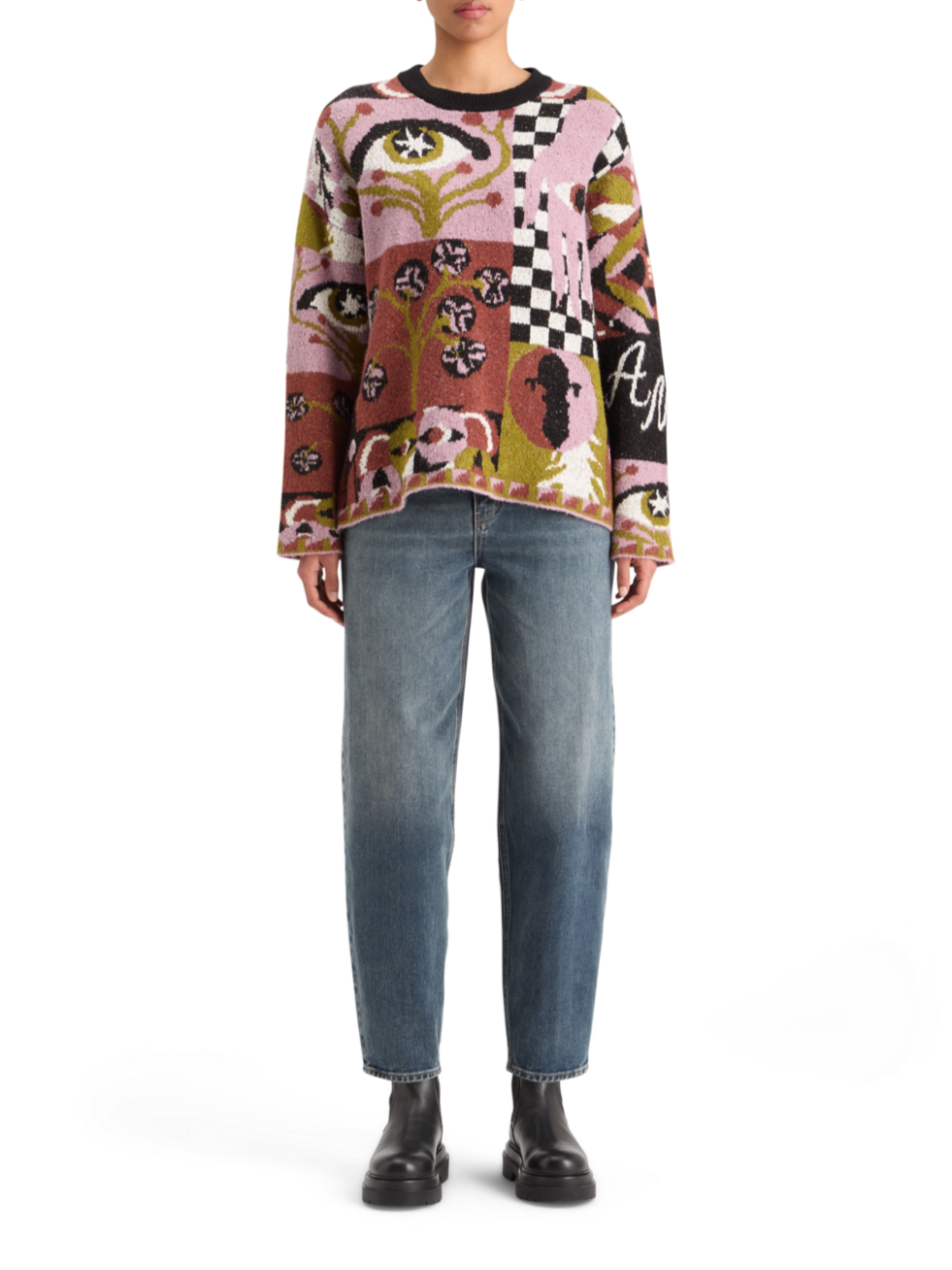 JACQUARD OVERSIZED PULLOVER