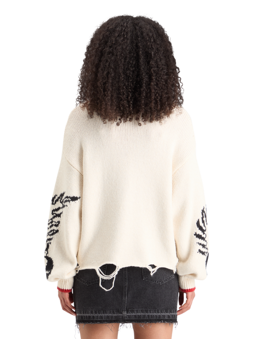 INTARSIA OVERSIZED PULLOVER