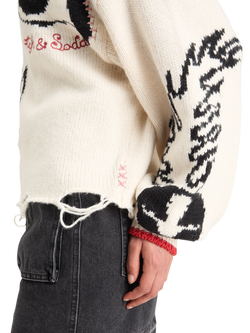 INTARSIA OVERSIZED PULLOVER