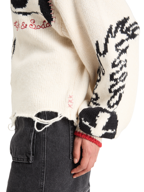 INTARSIA OVERSIZED PULLOVER