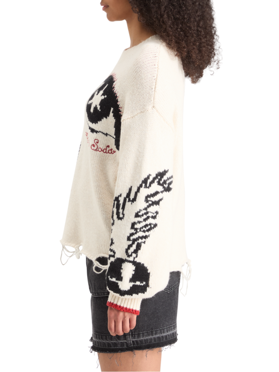INTARSIA OVERSIZED PULLOVER