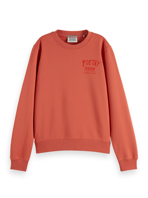 REGULAR FIT SWEATSHIRT WITH FRONT AND BACK ARTWORK