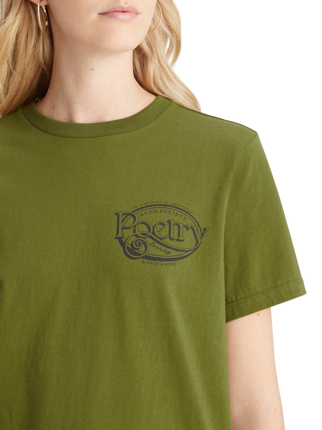 REGULAR FIT T-SHIRT WITH SMALL CHEST ARTWORK