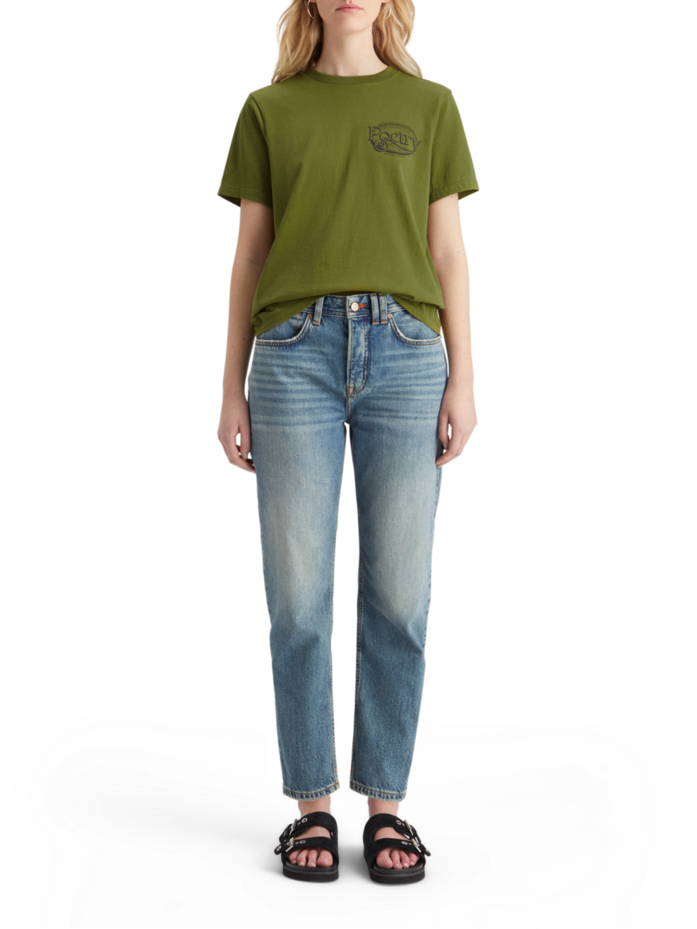 REGULAR FIT T-SHIRT WITH SMALL CHEST ARTWORK