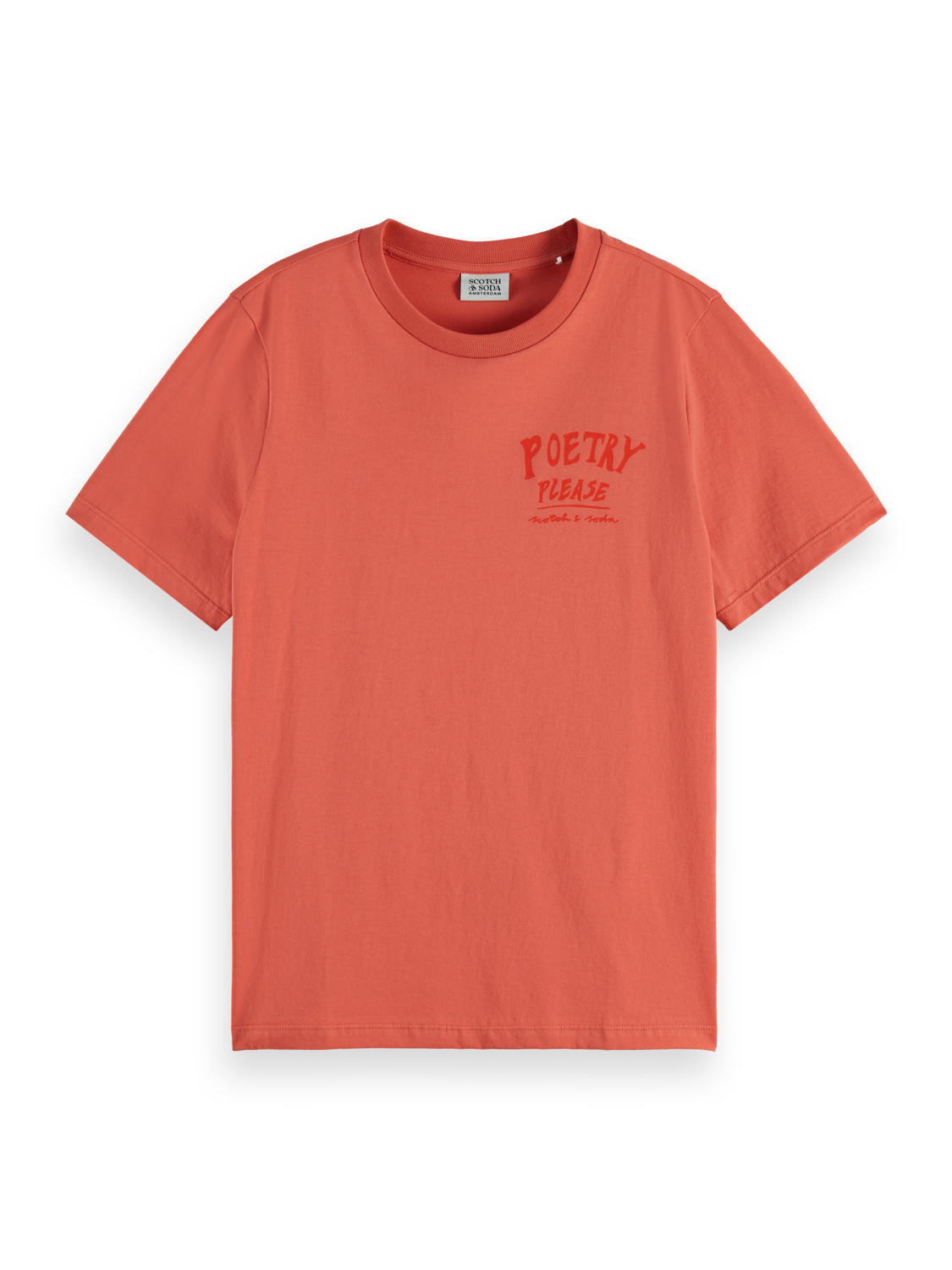 REGULAR FIT T-SHIRT WITH SMALL CHEST ARTWORK
