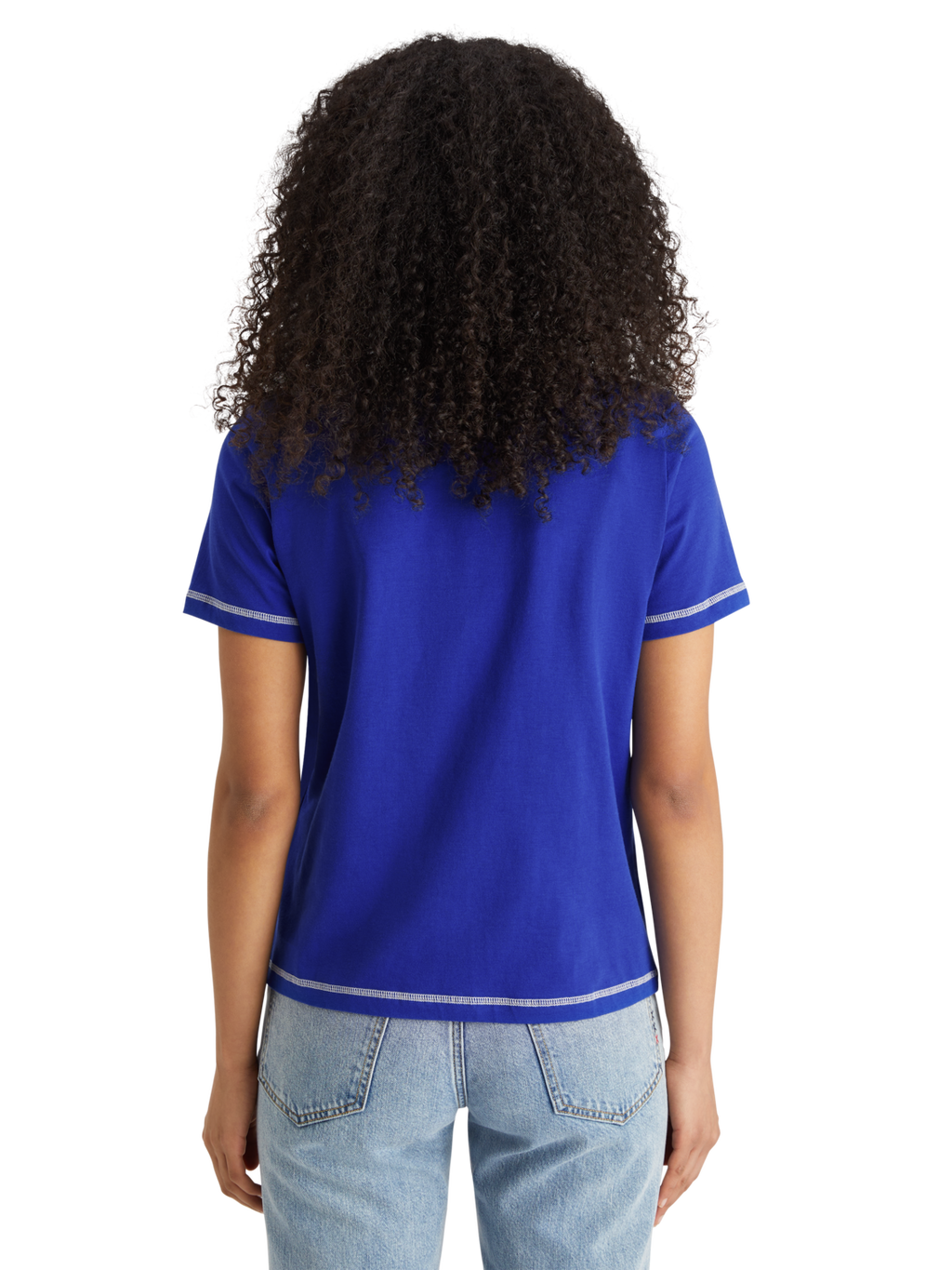 REGULAR FIT T-SHIRT WITH FLATLOCK DETAIL