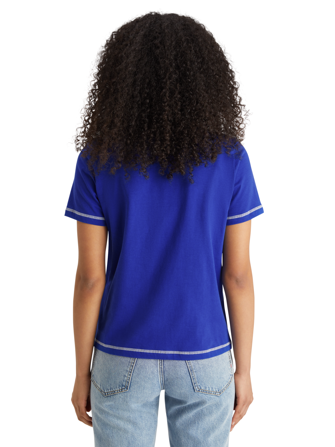 REGULAR FIT T-SHIRT WITH FLATLOCK DETAIL