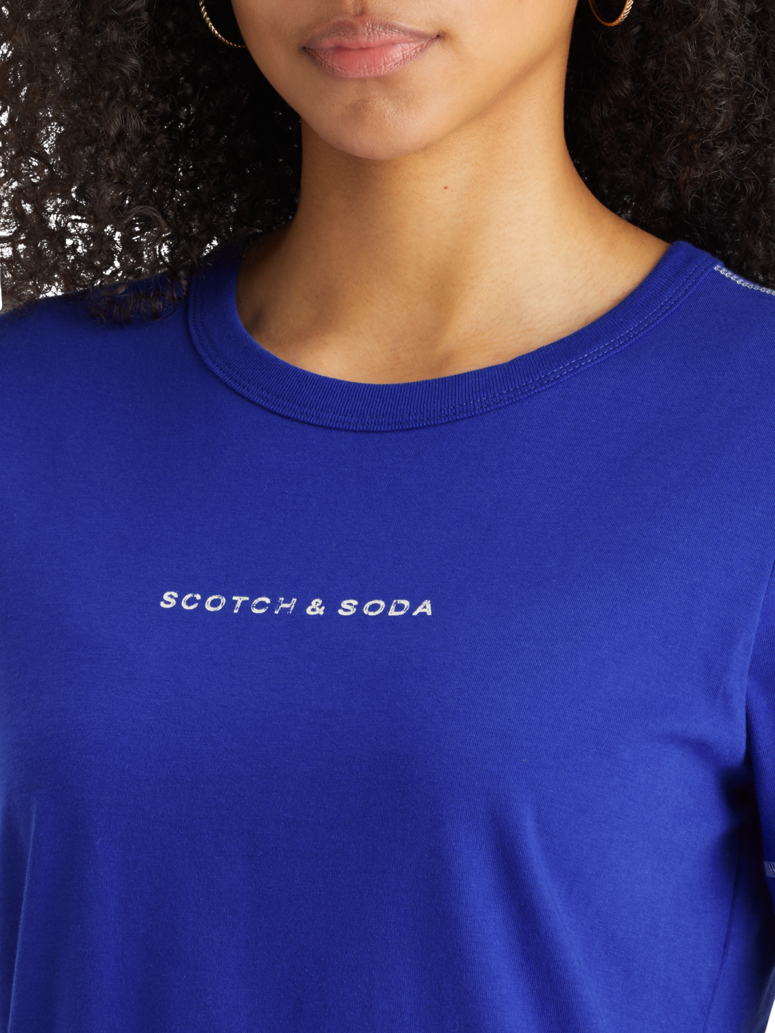 REGULAR FIT T-SHIRT WITH FLATLOCK DETAIL