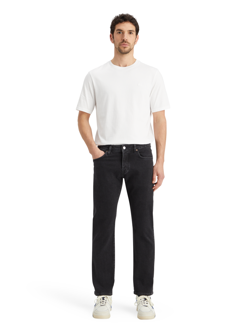 Essential THE ZEE STRAIGHT JEANS   CITY BLACK