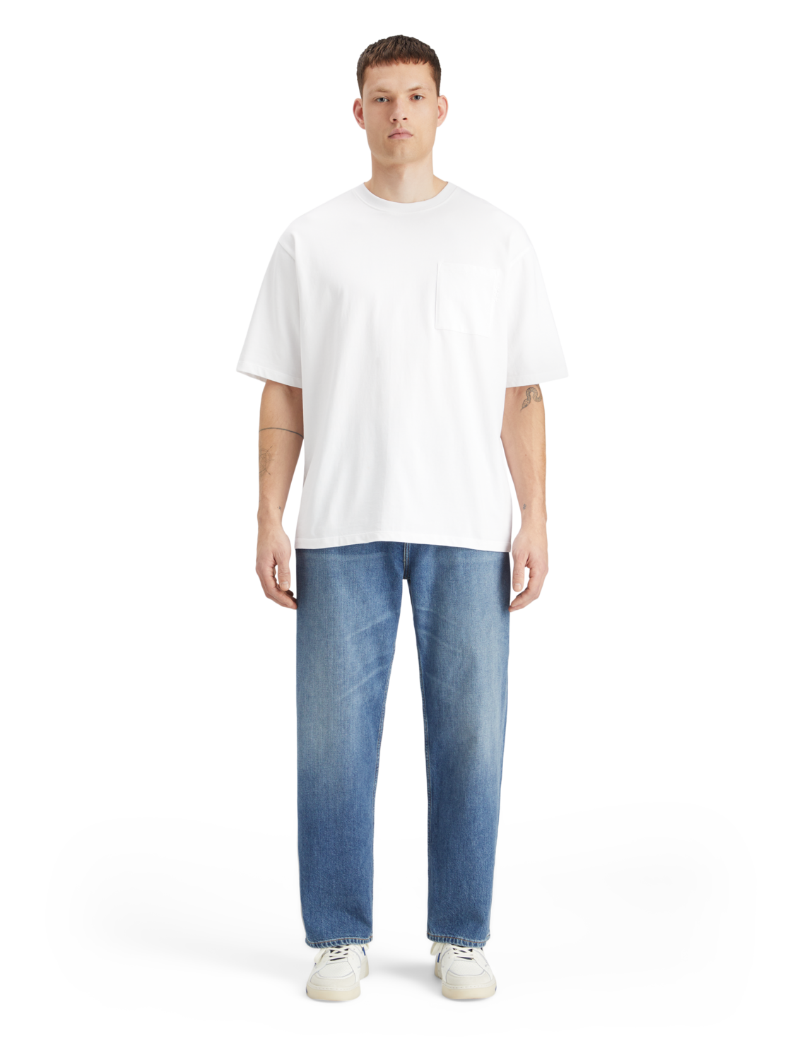 scotch & soda Kern van de pitch-losse jeans brengt het blauw