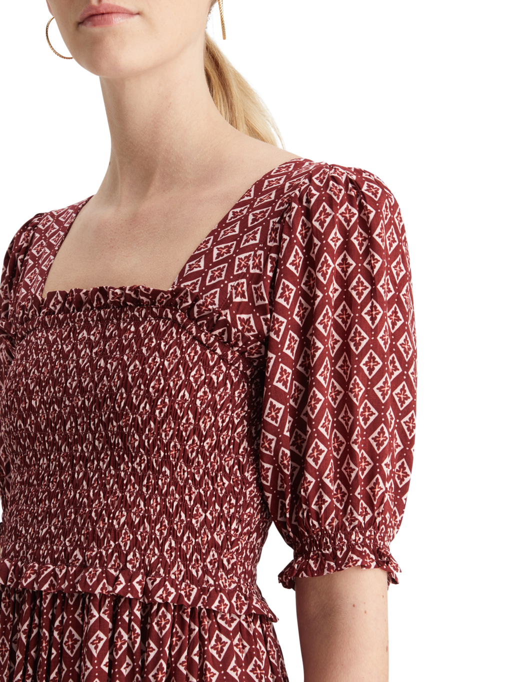 MAXI DRESS WITH SMOCK