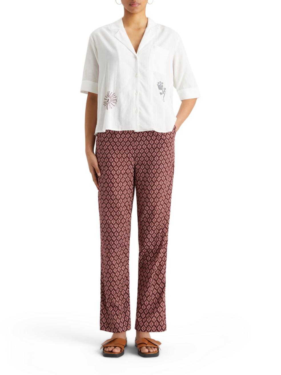 SS SHIRT WITH EMBROIDERY