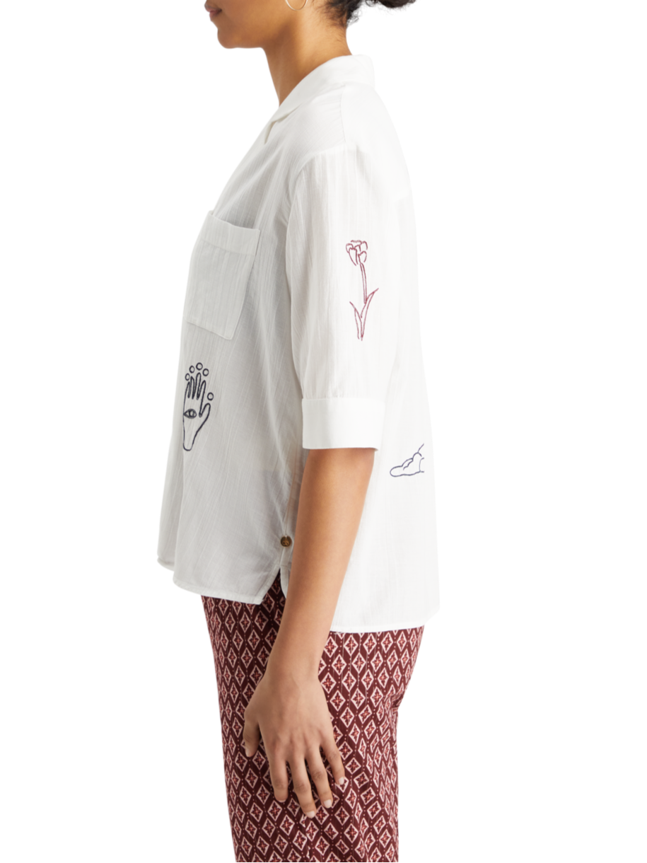 SS SHIRT WITH EMBROIDERY