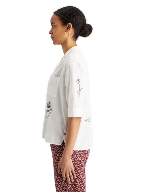 SS SHIRT WITH EMBROIDERY