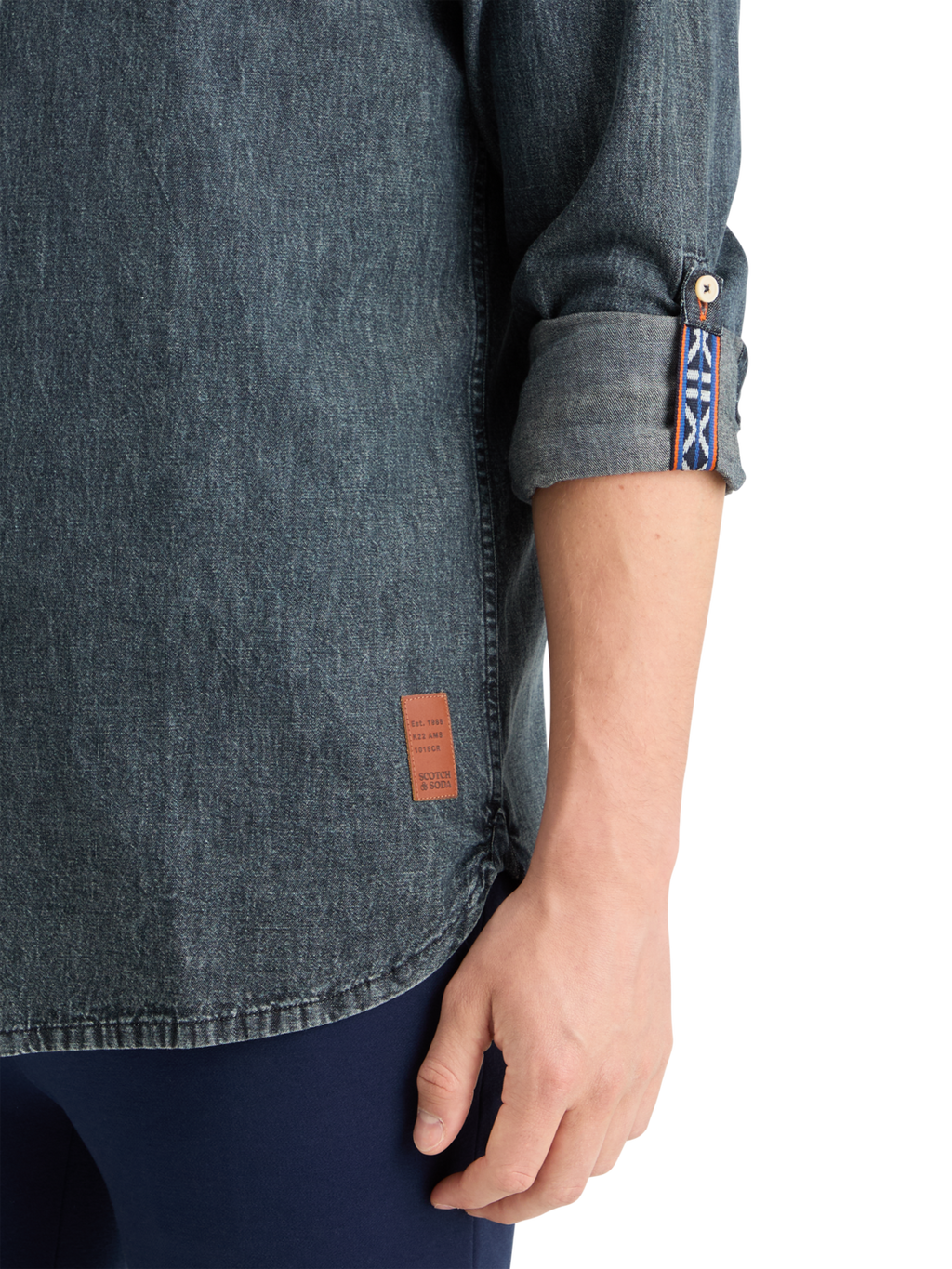 WASHED BLACK DENIM SHIRT
