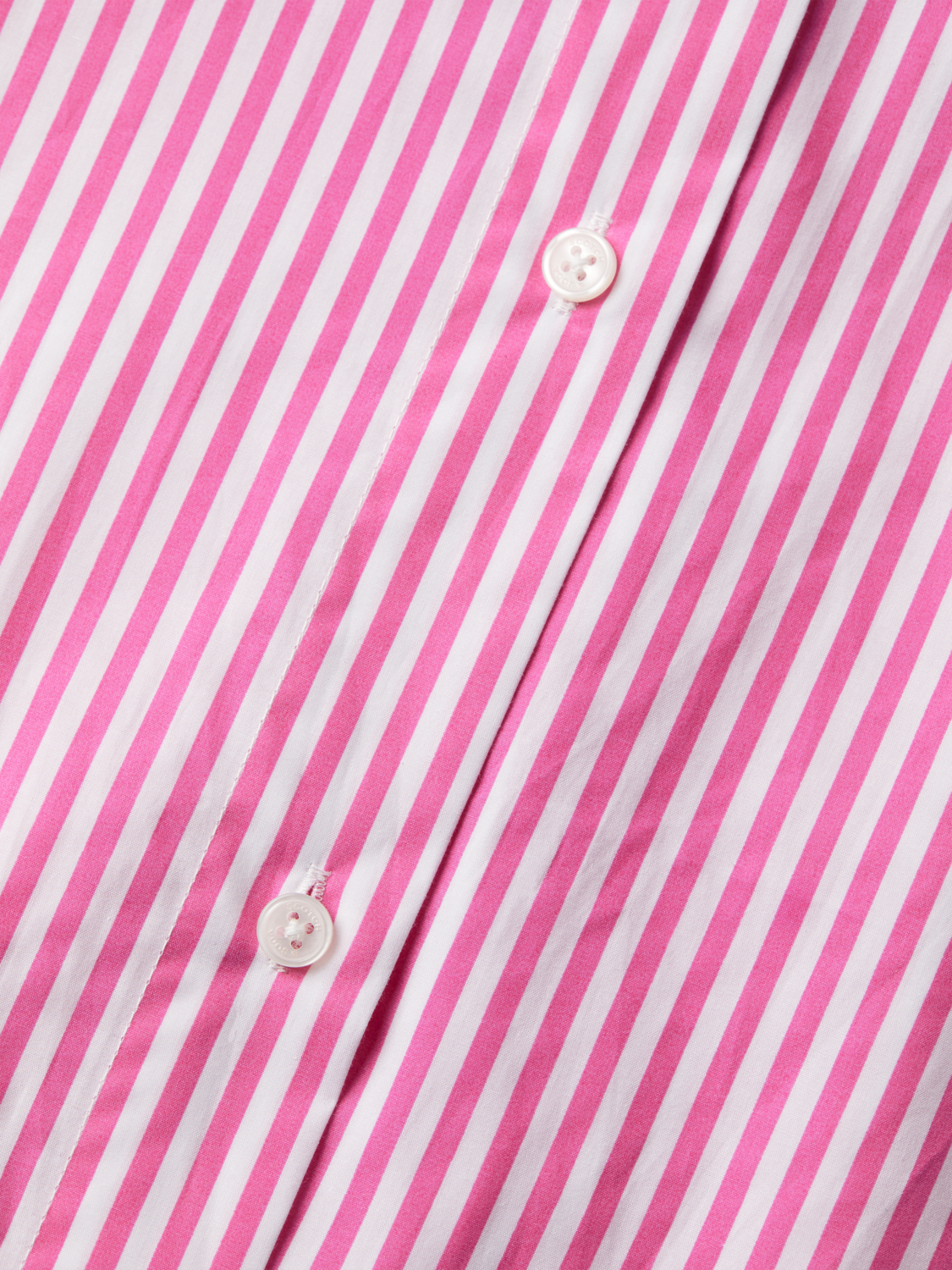 OVERSIZED POPLIN SHIRT IN FLUO PINK /WHITE STRIPE