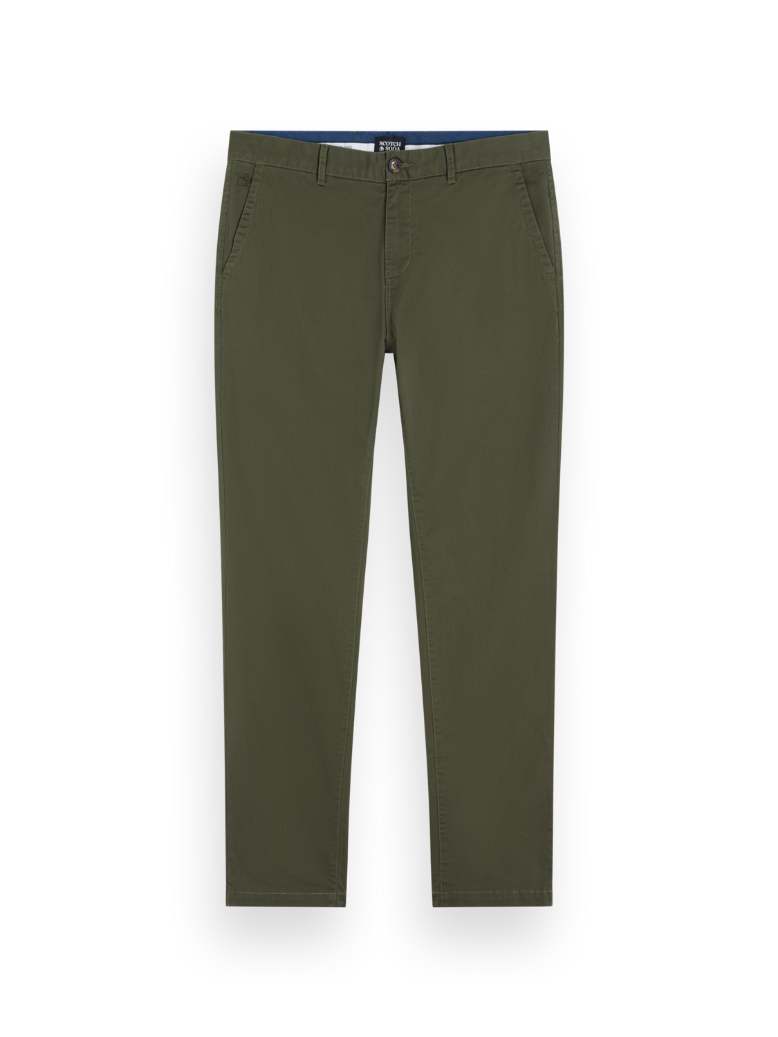 Essentials STUART STRETCH COTTON CHINO - KHAKI