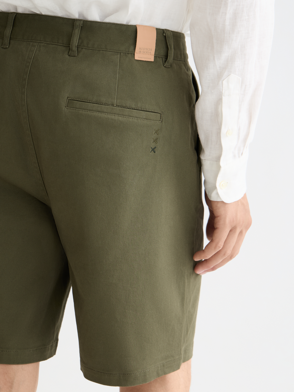 CORE Stuart Cotton-blend twill regular-fit short - KHAKI