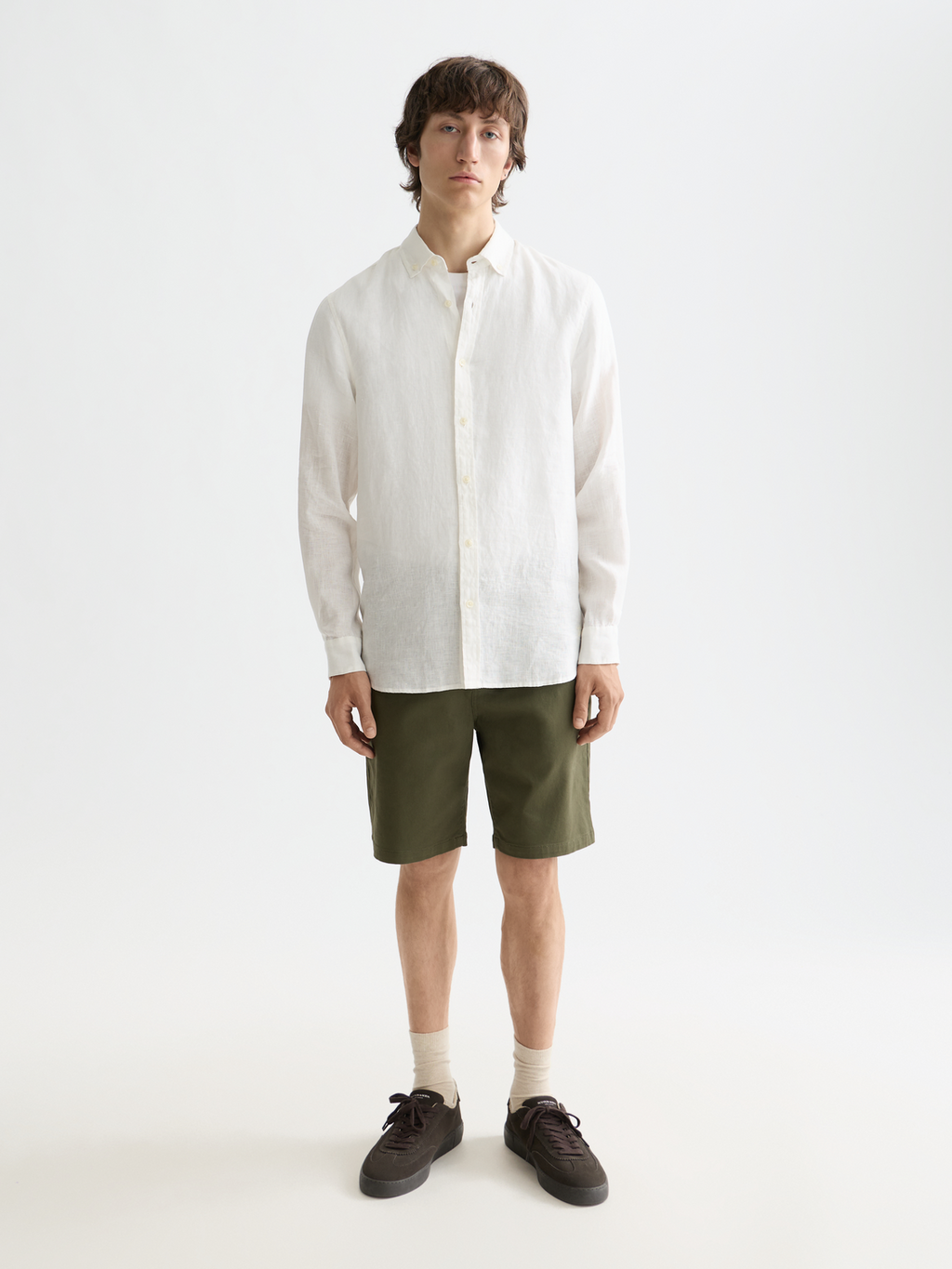 CORE Stuart Cotton-blend twill regular-fit short - KHAKI