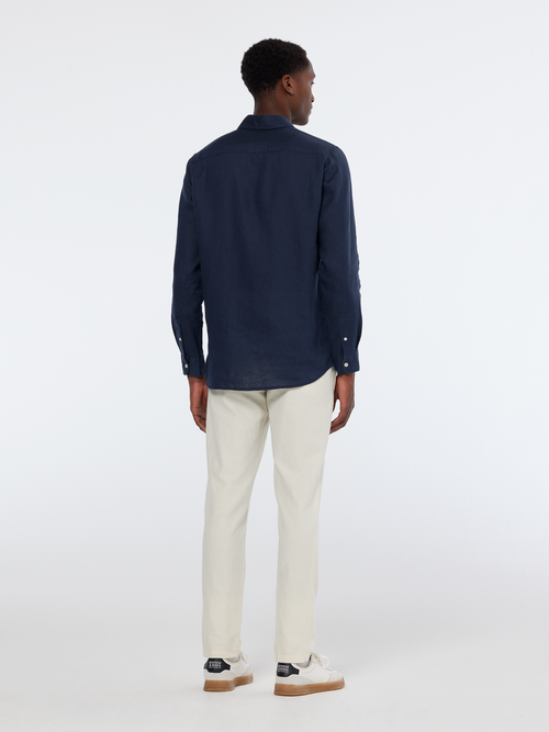 CORE - LINEN SHIRT LS BUTTON-DOWN