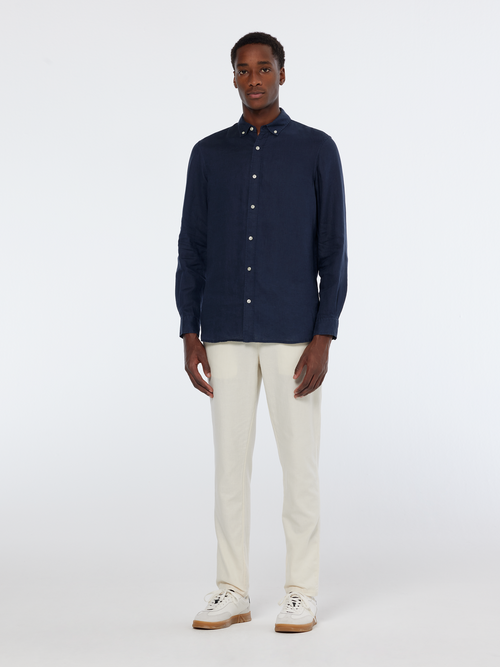 CORE - LINEN SHIRT LS BUTTON-DOWN